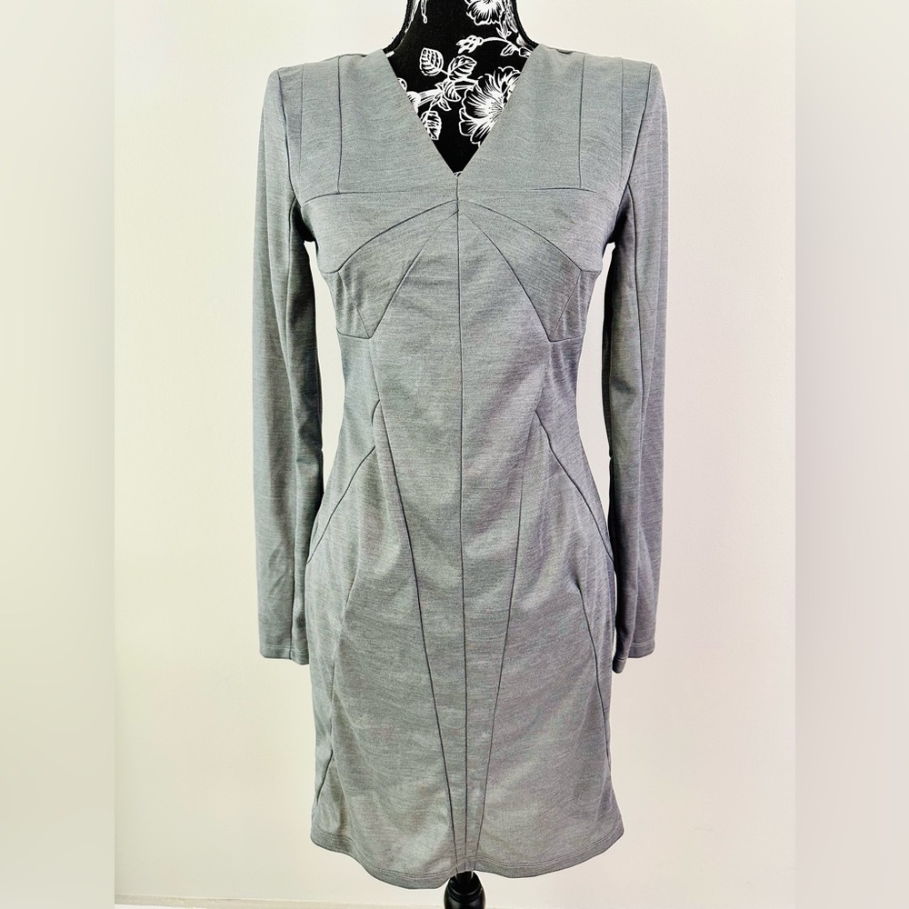 Vintage “Sci-fi film vibe” gray sateen dress — Cosplay